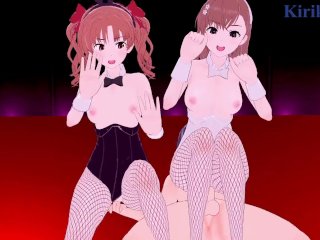 Mikoto Misaka and Kuroko Shirai and I Have Intense 3P Sex - A CertainScientific Railgun_Hentai