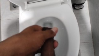 Мастурбация от первого лица в туалете