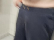 Preview 3 of Quickie for Leo: Very Sweaty After My Workout! | Small Wet Uncut Cock Play