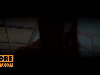 POV - Footjob slut Dominica Fox services your cock as commanded