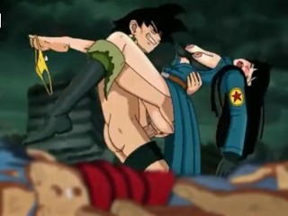 Goku black pounds Mai after defeating Trunks!