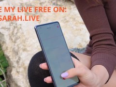 I love the controlled orgasm with remote lovense lush near the public beach