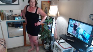 996 Sexy and fun DawnSkye is modeling her summer dresses, nude underneath.