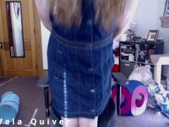 Cute trans girl strips out of work clothes and cums during webcam show - Screenshot 3 of 16 - Girl Dick