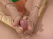 Preview 6 of St Patrick's Day Footjob