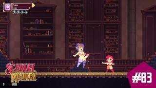 Scarlet Maiden Playthrough E3 - Encontro com a contagem Diculus e um chefe de biblioteca de peitos grandes