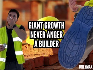 Crescimento Gigante Nunca Irrita Um Construtor