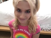 Preview 4 of Watch This Petite 18yr old Blonde Eat Ass and Suck a Fat Dick