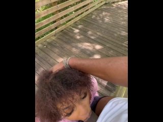 public real sex, sexy ebony babe, ebony, public blowjob