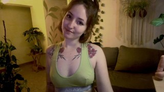 CUTE GIRL recorded in her STREAMING