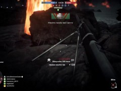 Hottest orgy on the beach while playing Battlefield 1.