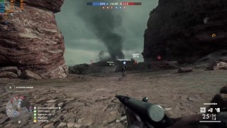 Orgia mais quente na praia enquanto joga Battlefield 1.