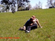 Preview 3 of Summer Sex In The Country - Creampied Outdoors In The Open Fields Rolling In The Grass