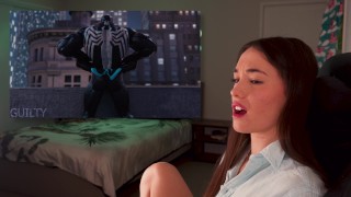 Gwen X Venom Spider-Man Porno Extraño Se Masturba