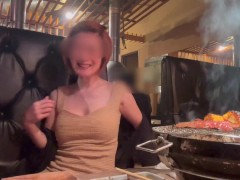 カーセ中に若い男性に覗かれ、逆ナンパで誘ったら生挿入中出しされ彼の前で寝取られちゃった💦お掃除フェラも🥰オマンコから垂れてくる他人精子を彼氏のチンポに付け味わう変態巨乳M熟女💕　日本人/NTR - Screenshot 5 of 16 - セックス