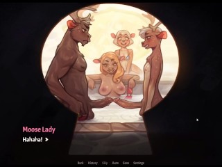 My Pig Princess [juego HENTAI] Ep.9 ¡sus POLLAS ERECTAS TOCADAS En El Baño Público!