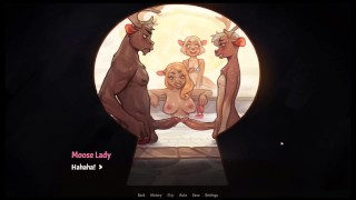 My Pig Princess [ HENTAI Game ] Ep.9 their ERECT COCKS TOUCHED in the public bath !