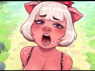 hentai game, my pig princess, horny, cartoon