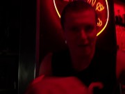 Preview 3 of Picked up a young bartender in a club and fucked him without a condom in the back room -72