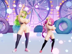 【4K / MMD R18】Ilulu and Lucoa having fun together