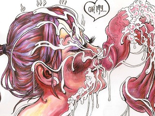 One Hot Mess Line Art Timelapse by Drenched the Facial Artist