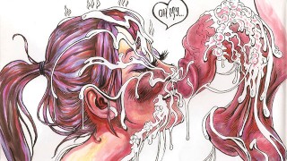 One Hot Mess Line Art Timelapse por Drenched The Facial Artist