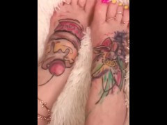 LoraFlower My 5 size High Arched Feet with Rings Purring Teasing