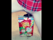 Preview 4 of Peeing in a box of lucky charms