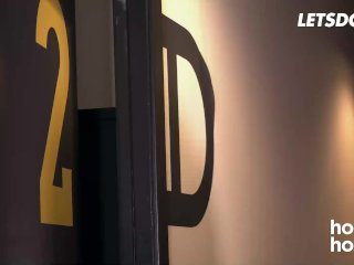 Hot Babes Arteya & Eveline Dellai Found The Perfect Cocks For Their Holes - HORNY HOSTEL screenshot number 1