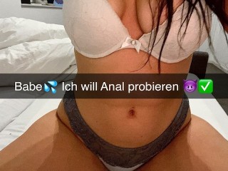 Boyfriend Cheats on his Girlfriend on Snapchat with her best Friend and Creampied her in the Ass