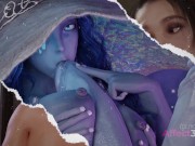 Preview 1 of Lewd Game Characters having futanari sex in a 3d Animation Compilation by LewdyLens
