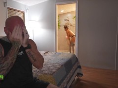StepDaughter Misty Meaner Sneaks into my bedroom to get her phone...Stepdad gives her some cock!