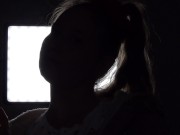 Preview 5 of Shadow play while I light a cigarette. Alternative video, by long blonde hair girl