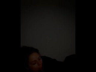 vertical video, babe, cheating wife, blowjob