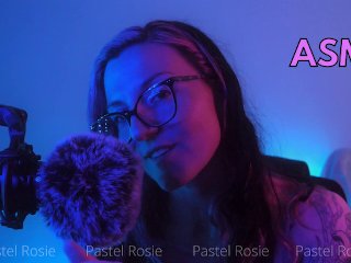 nerdy girl glasses, pastelrosie, amateur, soft rosie asmr