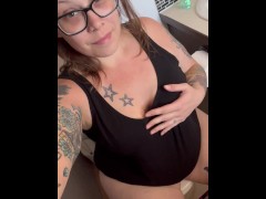BBW stepmom MILF has to pee bad for you POV