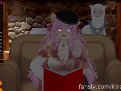 Lewdtuber reading a nsfw fan fiction in streaming but the viewers disturb her operating her toy
