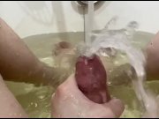 Preview 3 of How to masturbate with tap water in the bathroom