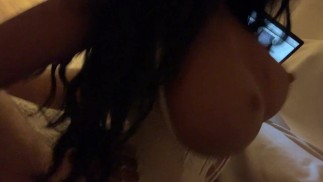 Aletta Tits are jumping while she is riding my dick