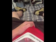 Preview 1 of hung young irish lad wank and cum in tns