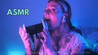 SFW ASMR Comer oídos agresivo - PASTEL ROSIE Deeper cosquillas lengua Fetish - Sexy Egirl Sonidos húmedos