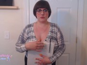 Preview 2 of Busty Secretary will do ANYTHING to keep her job!