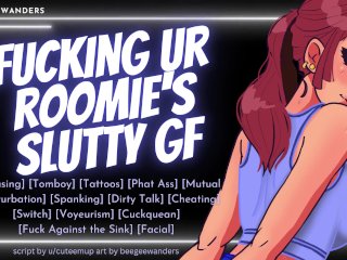 Your Roomie's Bi Girlfriend Is a Total Slut For YouBlowjob Switch Audio_Roleplay