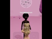 Walking around this virtual world as a BBC came across a bride on her knees