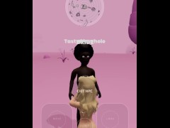 Walking around this virtual world as a BBC came across a bride on her knees