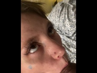 dumb bitch, tattooed women, vertical video, sucking dick