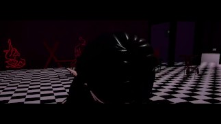 Goth VR girl gives hot blow job