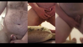 Multivideo van 7 cumshots, humping en staan op knieën