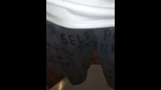 pissing in under armour shorts