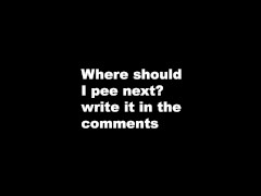 Boy Pissing in Bottle and Splashed over